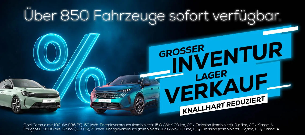 Slider Inventurverkauf