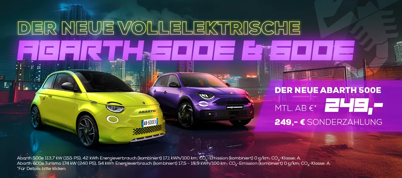 Der neue Abarth 500e 600e