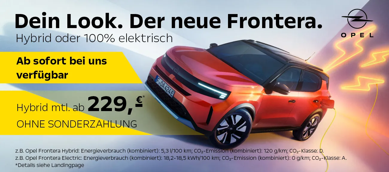 der neue Opel Frontera sofort verfügbar