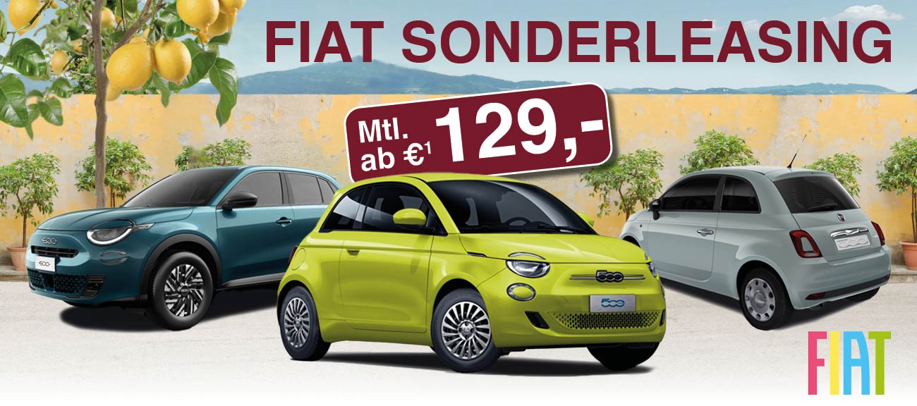Interieur & Exterieur – der Fiat 500 Elektro 3+1